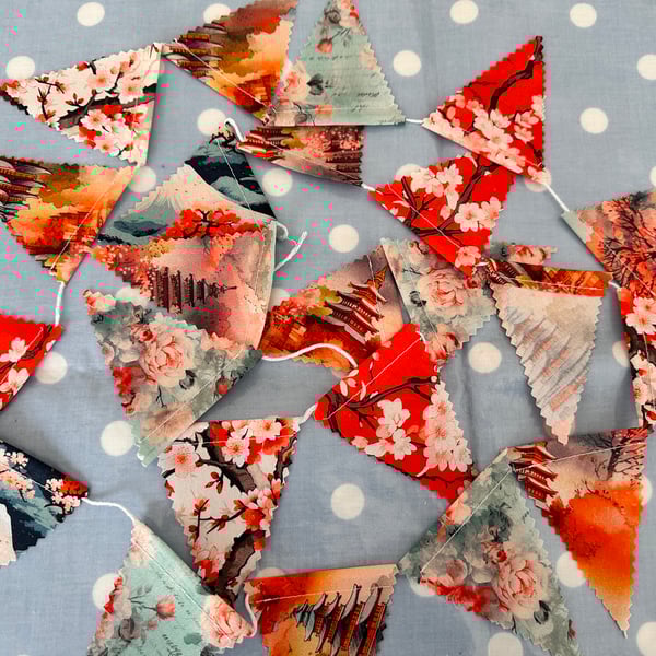  Mini Cotton Fabric Bunting 