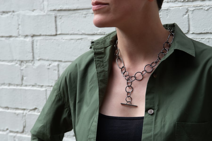 The Roscoe - Sterling Silver Statement Chain Necklace