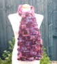 Crochet Broomstick Lace Scarf in Colinette Summer Berries Mohair - Image 8