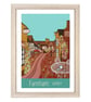 Farnham Surrey travel poster print by Susie West - Image 1