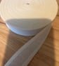 5 meters 1" wide white cotton bias binding 