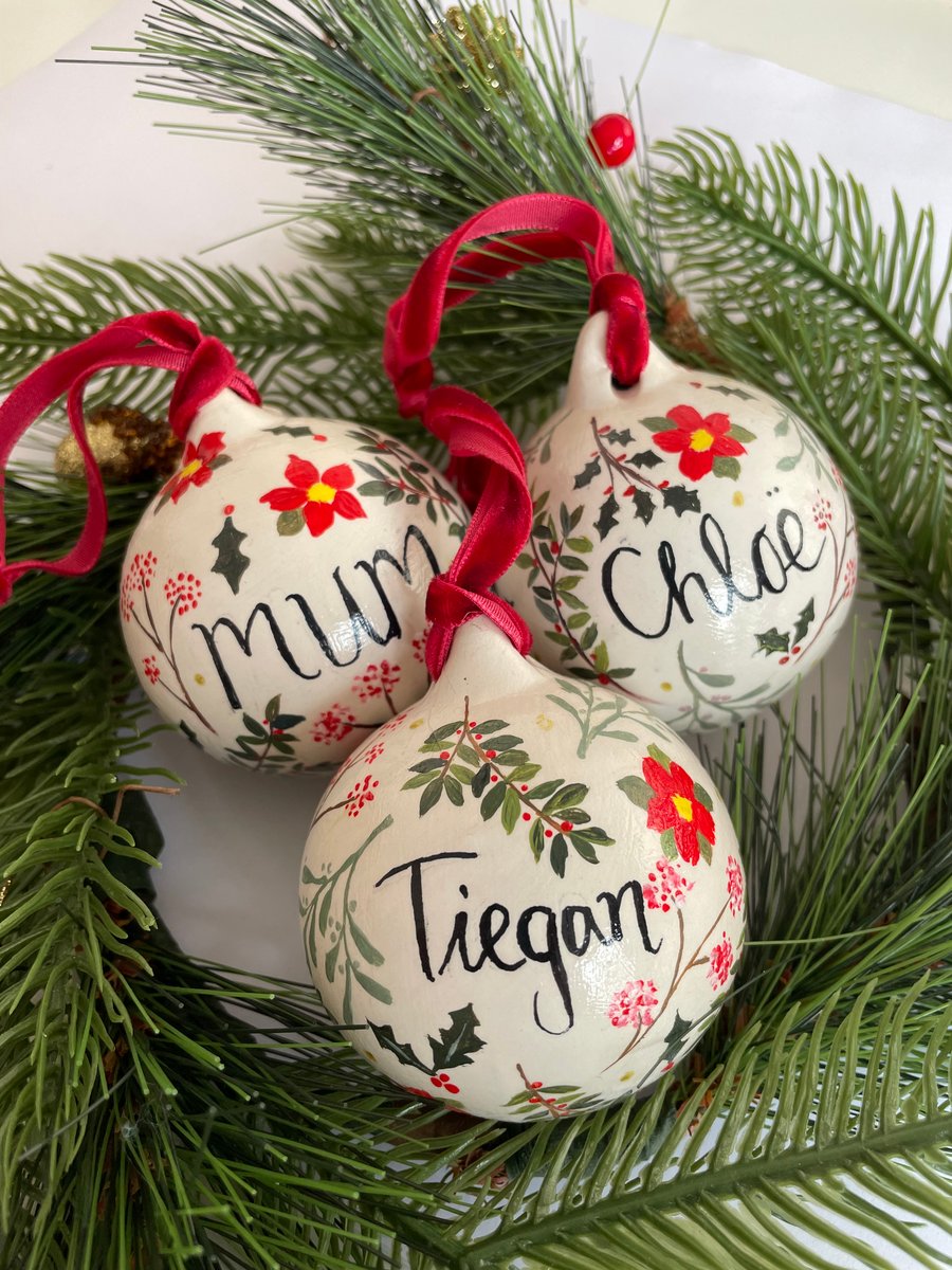 Hand painted Baubles