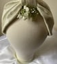 Ada - Cream 40s Style Bridal Turban Headband With Netting - Image 2