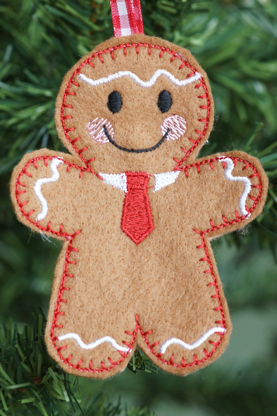Dad gingerbread hanging tree ornament