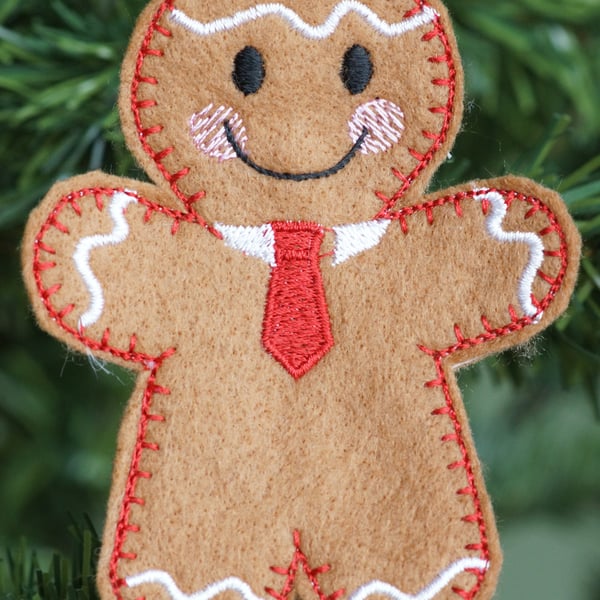 Dad gingerbread hanging tree ornament
