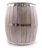 Beer Barrel Table - Whitewash