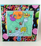 Handmade children's birthday card - dinosaur - Image 1