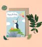 Puffin Birthday Card - Blank Card - Greeting Card - Image 2