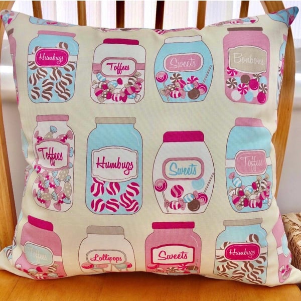 Sweet Jars: Cushion Cover 17” (43cm) 