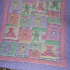 Teddy Bear Playmat or Quilt