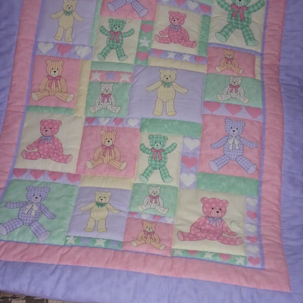 Teddy Bear Playmat or Quilt