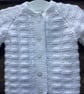 Baby cardigan white 6-9 months  - Image 3