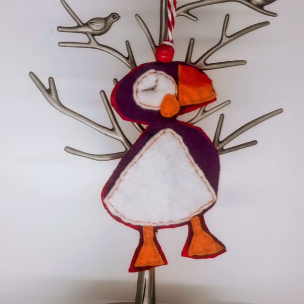 Puffin tree decoration 