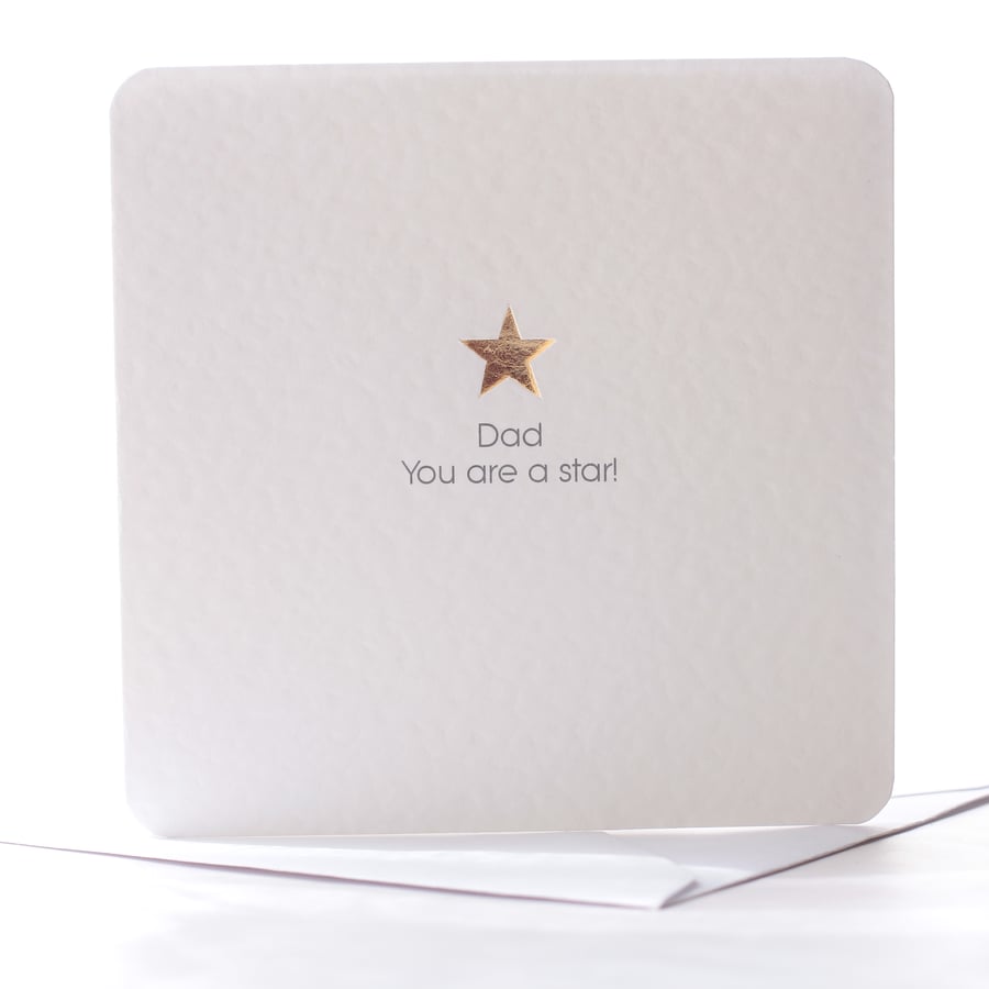 Star -  A Personalised Thank You Greetings Card