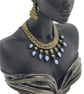 African queen bust, black woman sculpture, two tone bronze figurine, 3d printed  - Image 9