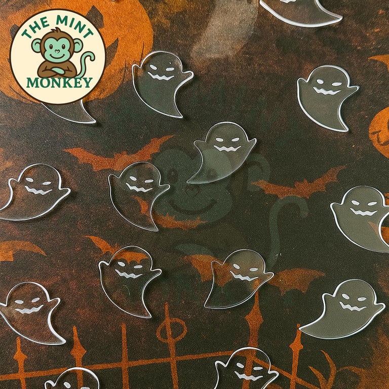 Halloween Ghost Acrylic Confetti Table Scatter Clear Acrylic Ghosts for Crafts