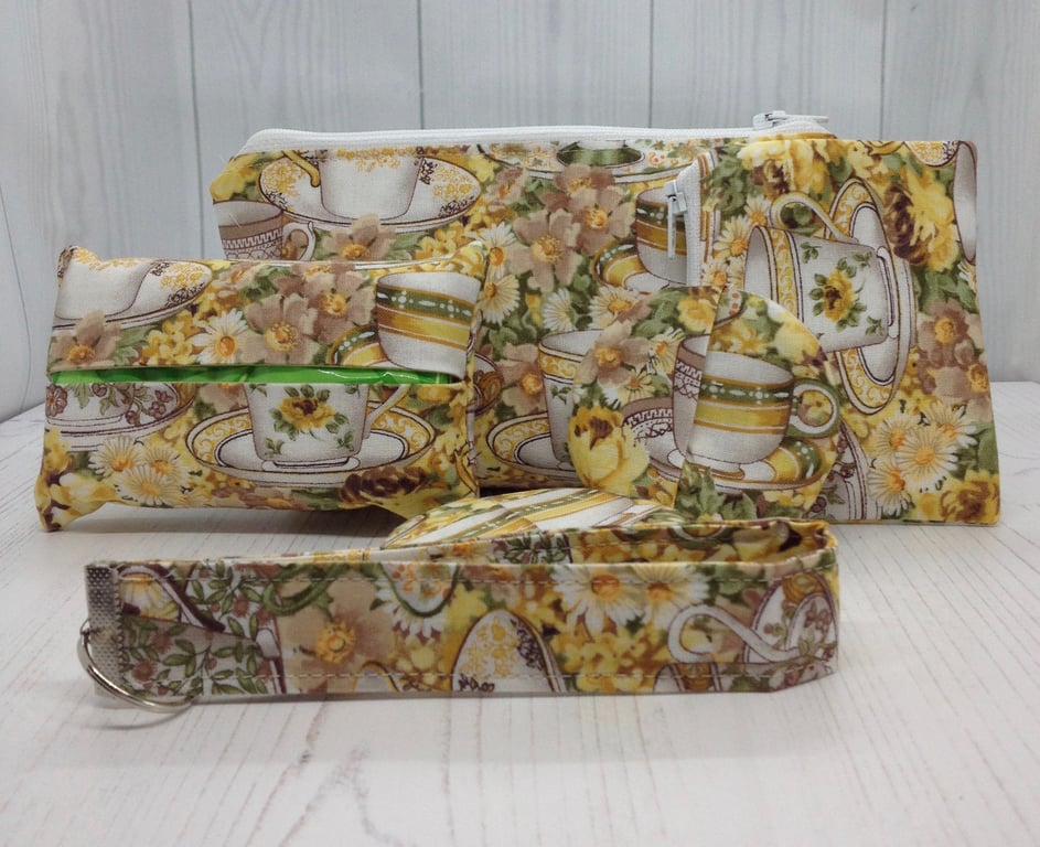 Tea Room - Yellow Teacup Gift Set by Carolee Crafts PB3 0016