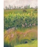 Dorset landscape Art Print - miniature Horses, Thomas Hardy country, pastel - Image 4
