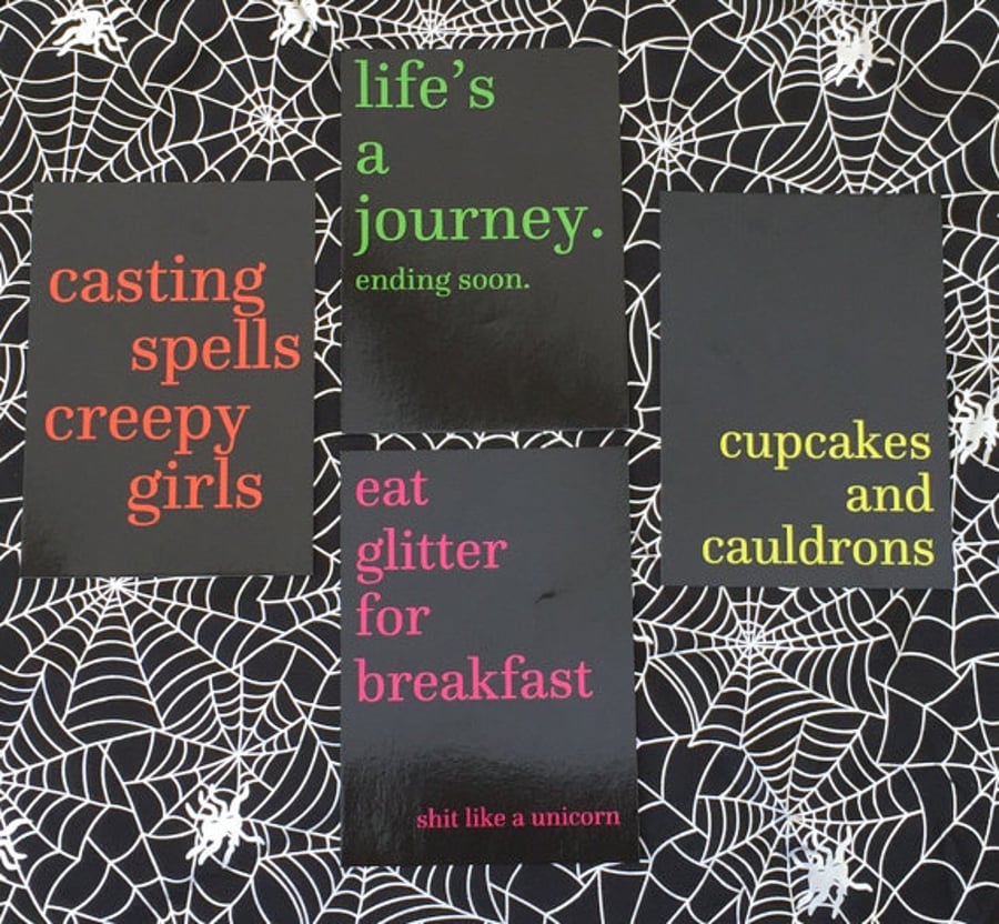 Pastel Goth, Witchy, Gallows Humour Prints - Halloween Decorations