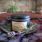 Darjeeling & Tea Rose Soy Candle 18cl Black Tin