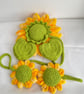 Handmade Crochet Sunflower Curtain Tieback,sunflowers,home decor  - Image 4