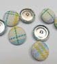Striped Lambswool Covered Buttons - Image 1