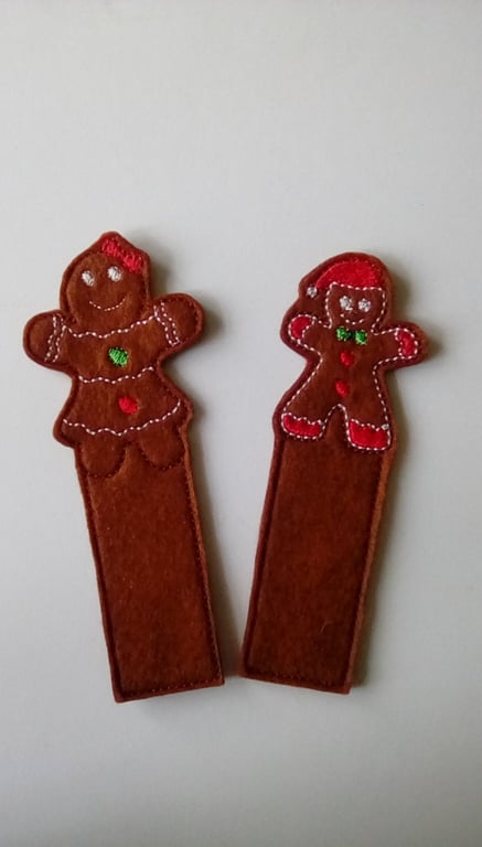 667 Gingerbread girl - 668 Gingerbread boy bookmark.
