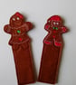 667 Gingerbread girl - 668 Gingerbread boy bookmark. - Image 1