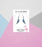 Blue Jay Drop Earrings - Handmade - Image 4