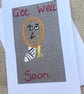 Get well embroidered character card. - Image 3