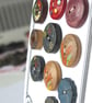10 Vintage Wooden Buttons - Image 3