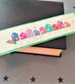 Colourful row of houses cross stitch bookmark - Image 6