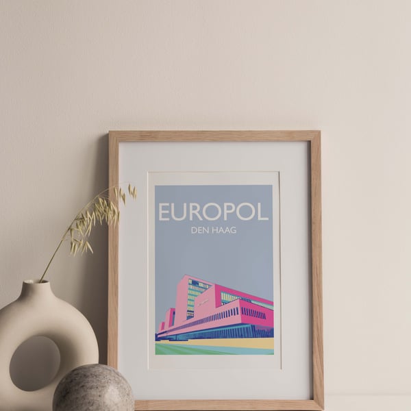 Europol, The Netherlands Giclee Travel Print