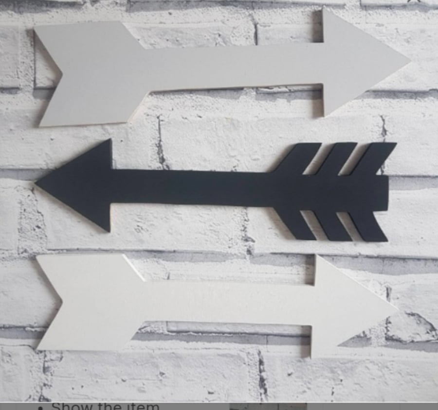 Wooden Arrows wall decoration childrens bedroom, scandi tribal wall decor