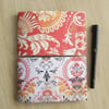 Orange Baroque Notebook Set - Pair of Pocket Notebooks
