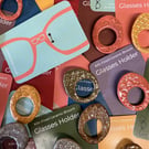 Ceramic Glasses Holder Brooch