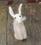 Needle Felt Hare - wool hare - hare ornament - White hare - Image 1