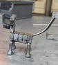 Handmade Metal Dog Sculpture, Nuts and Bolts Art Ornament, Dog Lover Home Decor - Image 2