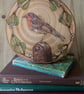 Pyrography Robin & Mistletoe wood slice hanging decoration - Image 2