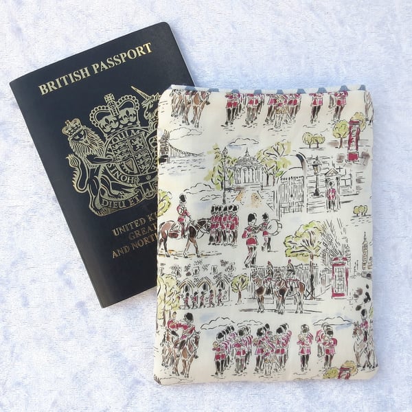 Passport Cover, passport pouch, made from Liberty Tana Lawn, London
