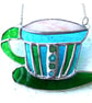 Teacup Stained Glass Suncatcher coffee cup mug 017