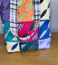 Bright and bold colourful tote bag with quilted lining and oodles of detail. - Image 3