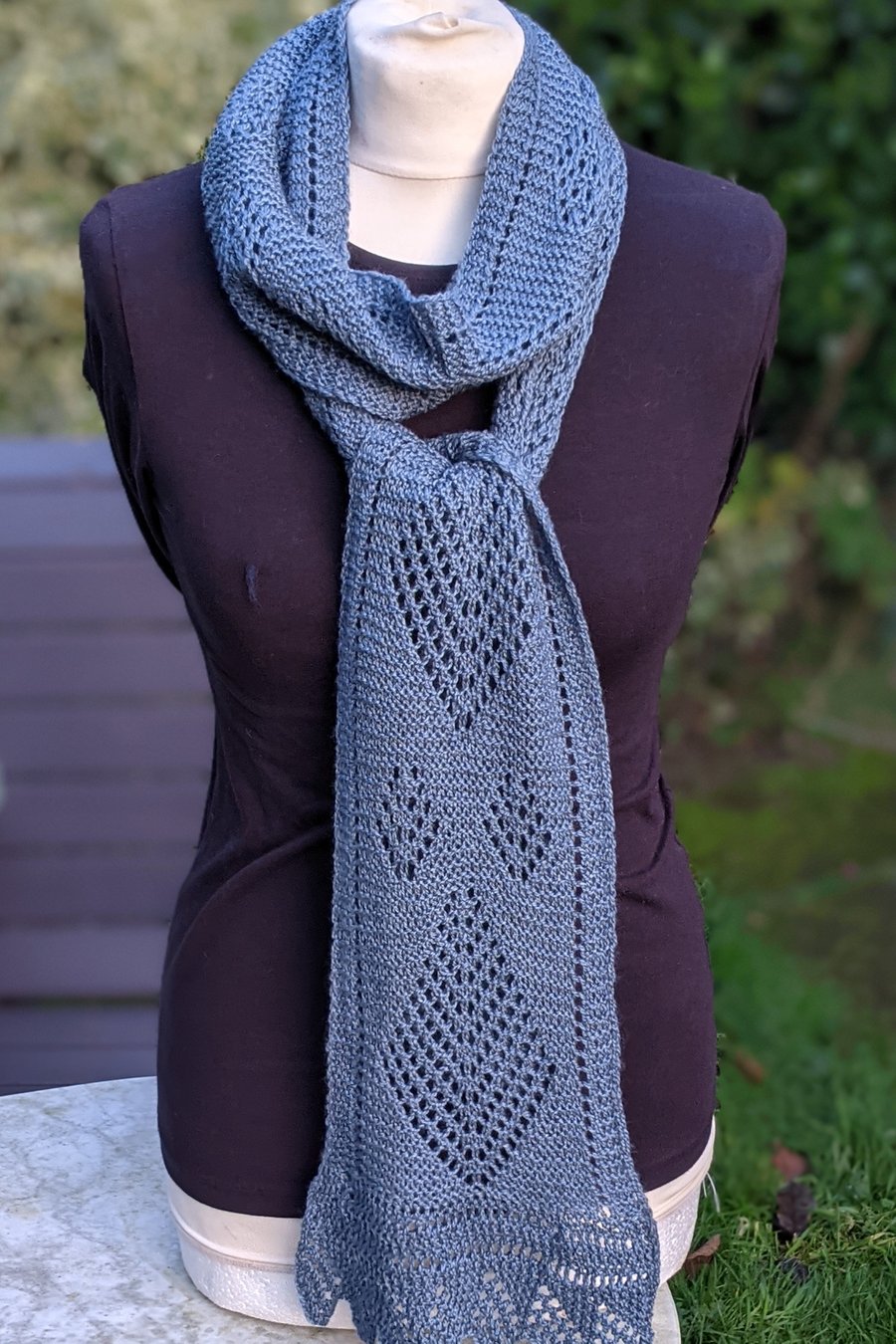 Scarf, merino wool, luxury scarf, Shetland Lace knitted scarf