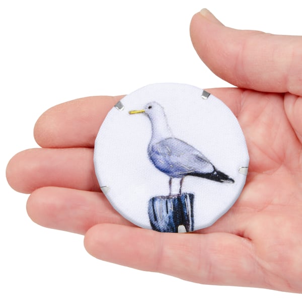 Seagull brooch
