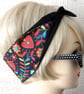 Mexican Folk Art Hair Tie - Head Band - Bandana - Rockabilly style - by Dolly Co