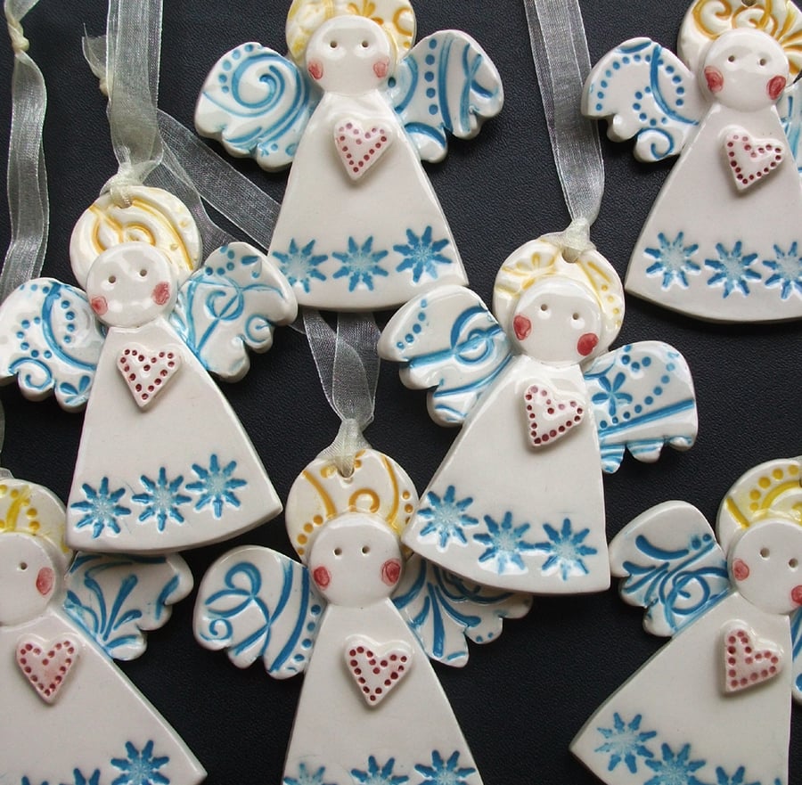 Ceramic Christmas Angels