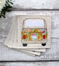Coasters, Set Of 4 Campervan Coasters - Image 1