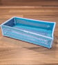 Desk tray for small items - blue, green, white, lilac pattern with glitter - Image 3