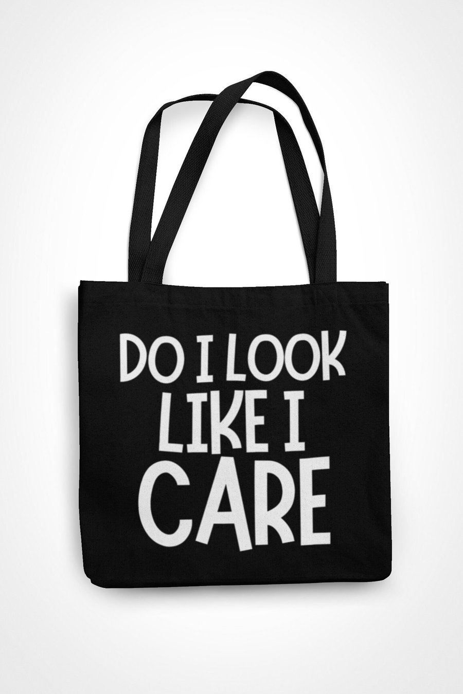 Do I Look Like I Care Tote Bag Funny Sarcastic Text Shopping Bag Birthday Gift