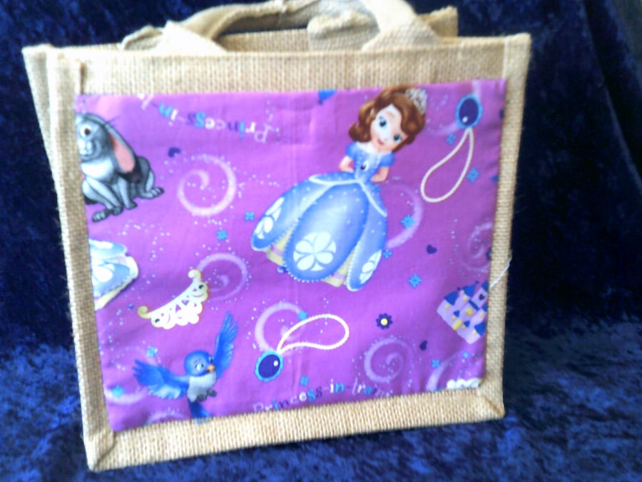 Princess In Training Small Jute Bag